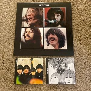 The Beatles Let It Be vinyl and Revolver 2 cd edition